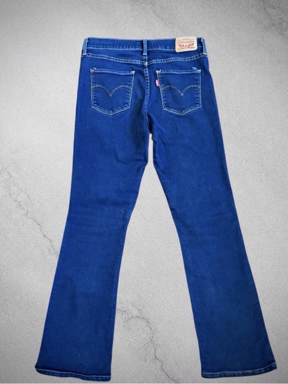 Levi’s 315 Shaping Bootcut Dark Wash Blue Jean Denim Size 28 Y2K 90s Western EUC - Picture 4 of 12